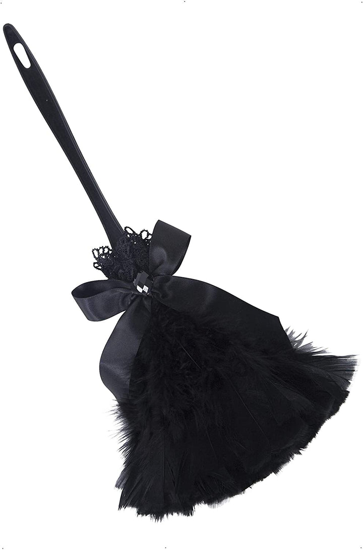 Smiffys Gothic Feather Duster Schwarz