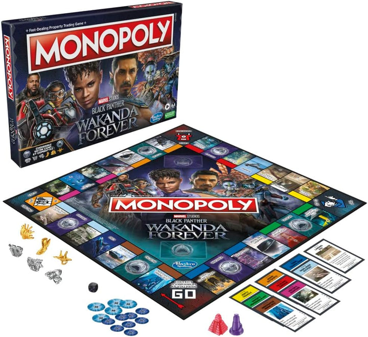 Hasbro Gaming Monopoly: Marvel Studios' Black Panther: Wakanda Forever Edition Board Game