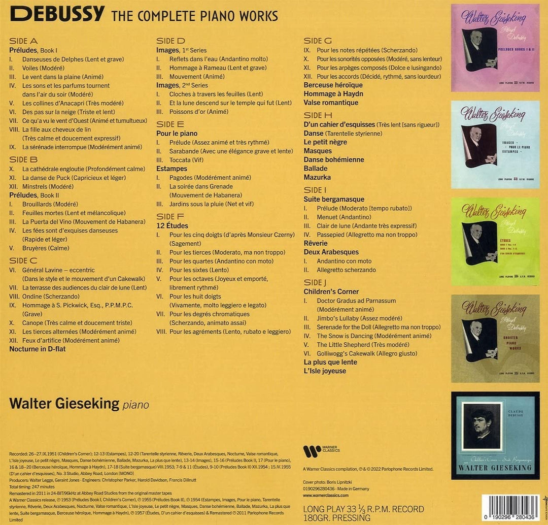 Walter Gieseking - Debussy: Piano Works [VINYL]