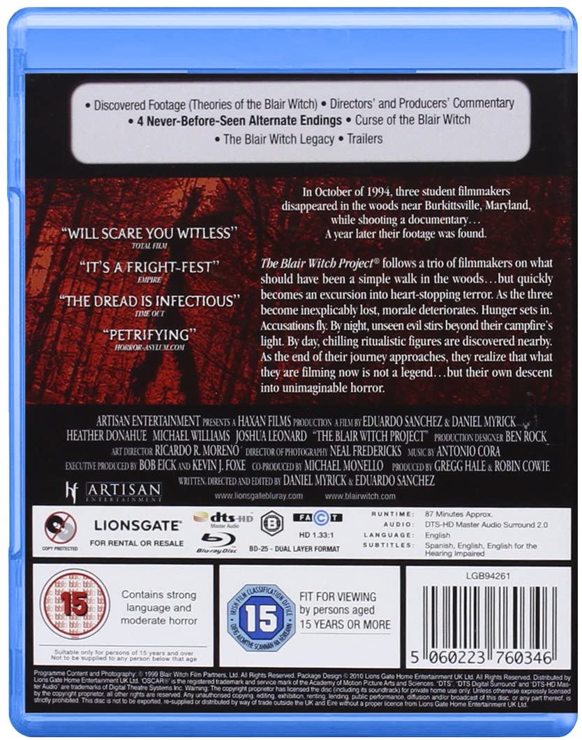 Blair Witch Project - Horror [Blu-ray]