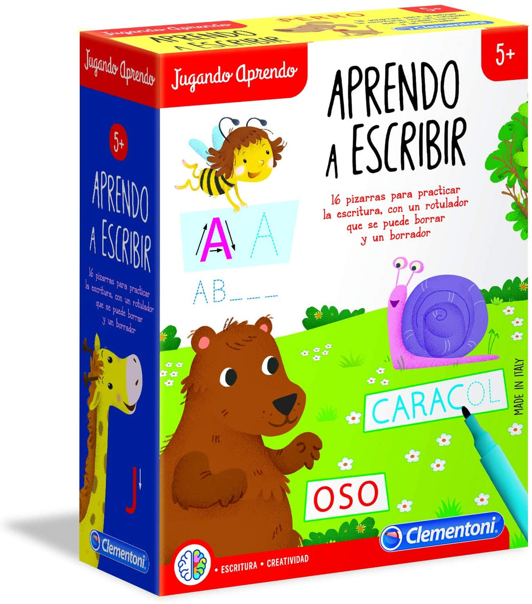 Clementoni 55308 Aprendo a escribir Spiel, Mehrfarbig