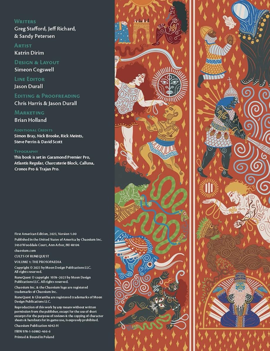 Cults Of RuneQuest: The Prosopaedia - RuneQuest RPG 5