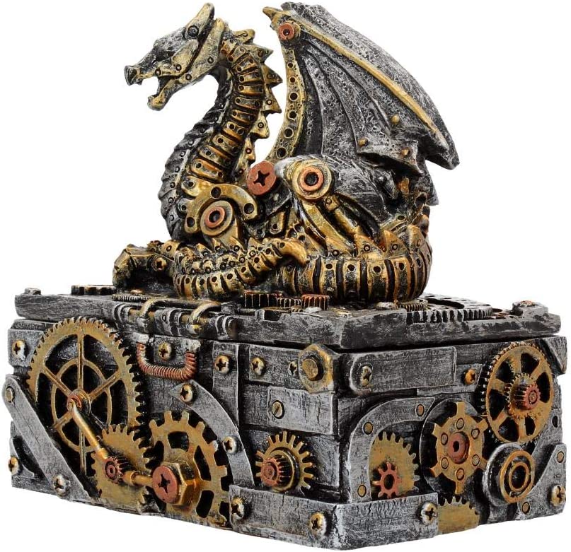 Nemesis Now U3821K8 Secrets of the Machine Box 19,5 cm Silber