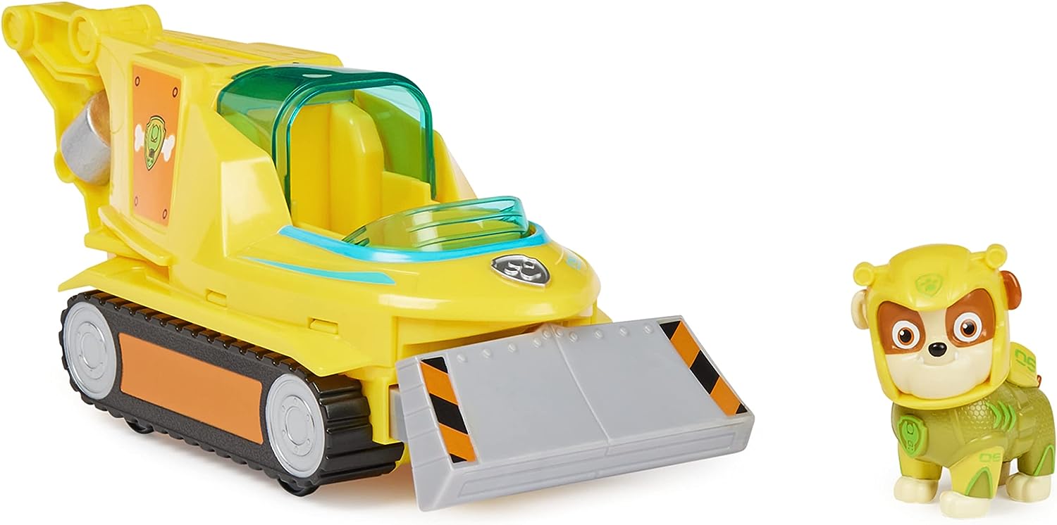 Paw Patrol Aqua Pups Rubble Transforming Hammerhead Shark Vehicle with Action Figure - Ages 3+