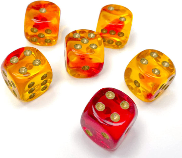 Zwillinge Würfelblock | Set mit 12 Würfeln der Größe D6, entworfen für Brettspiele, Rollenspiele und Miniaturspiele
