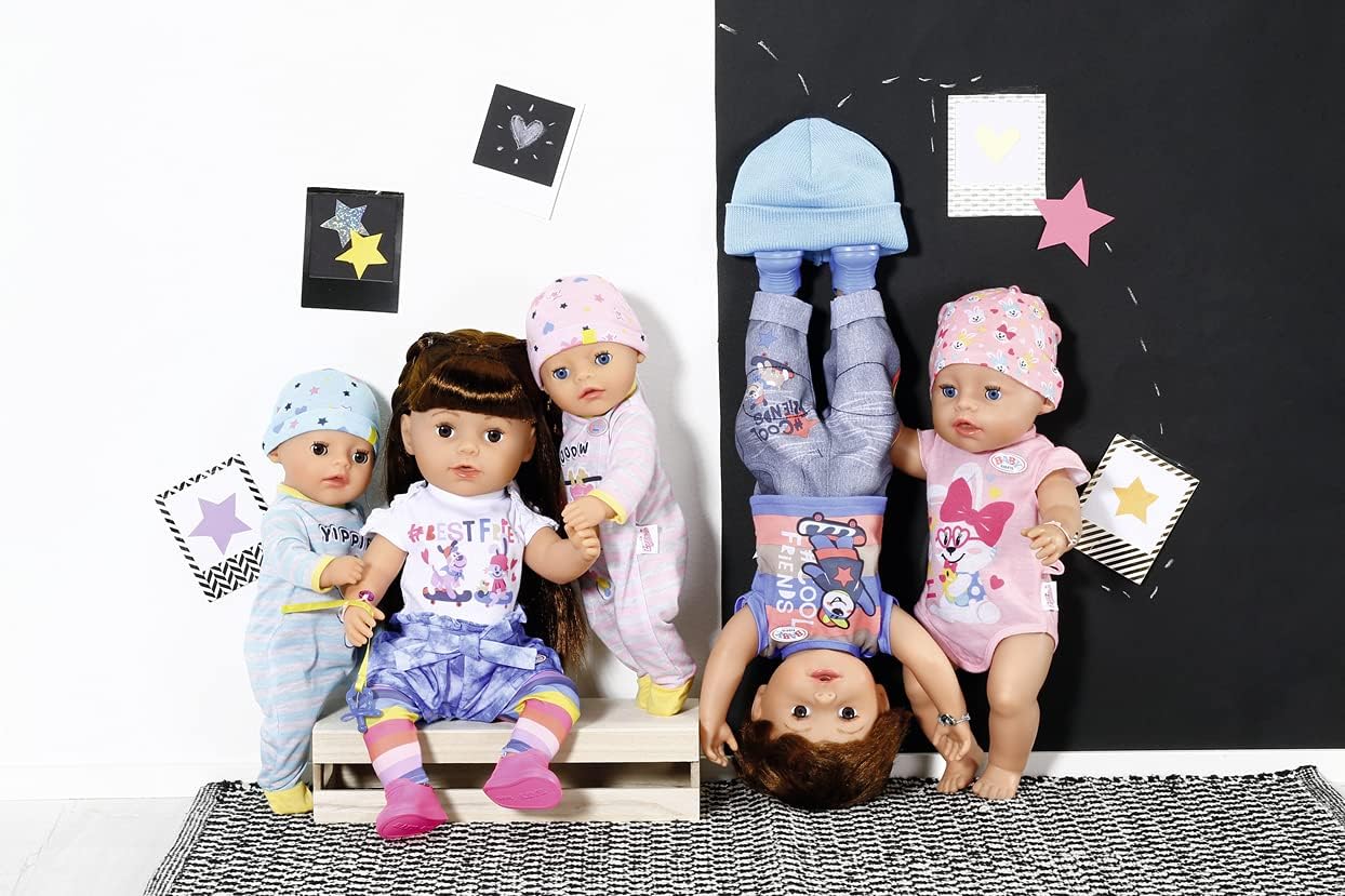 BABY born Brother 43 cm Puppe – Interaktives Vinylbaby mit beweglichen Knien, echten Tränen und Badespiel 5