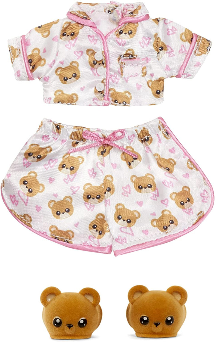 Na Na Na Surprise 577416EUC Teens Slumber Party Fashion Lara Vonn – Spielzeug für Kinder, zum Sammeln – 27 cm weiche Stoffpuppe, Teddybär-inspiriert mit brünetten Haaren