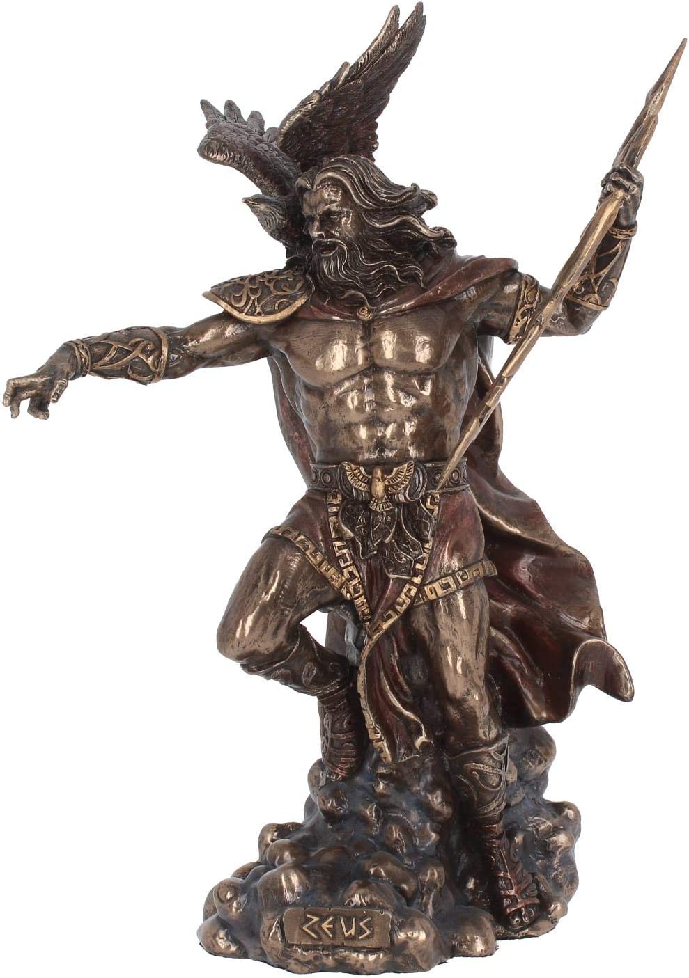 Nemesis Now Zeus-Figur, 36 cm, Bronze
