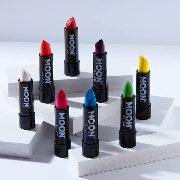 Smiffys Neon UV Lippenstift von Moon Glow - Intensives Blau - leuchtet unter UV