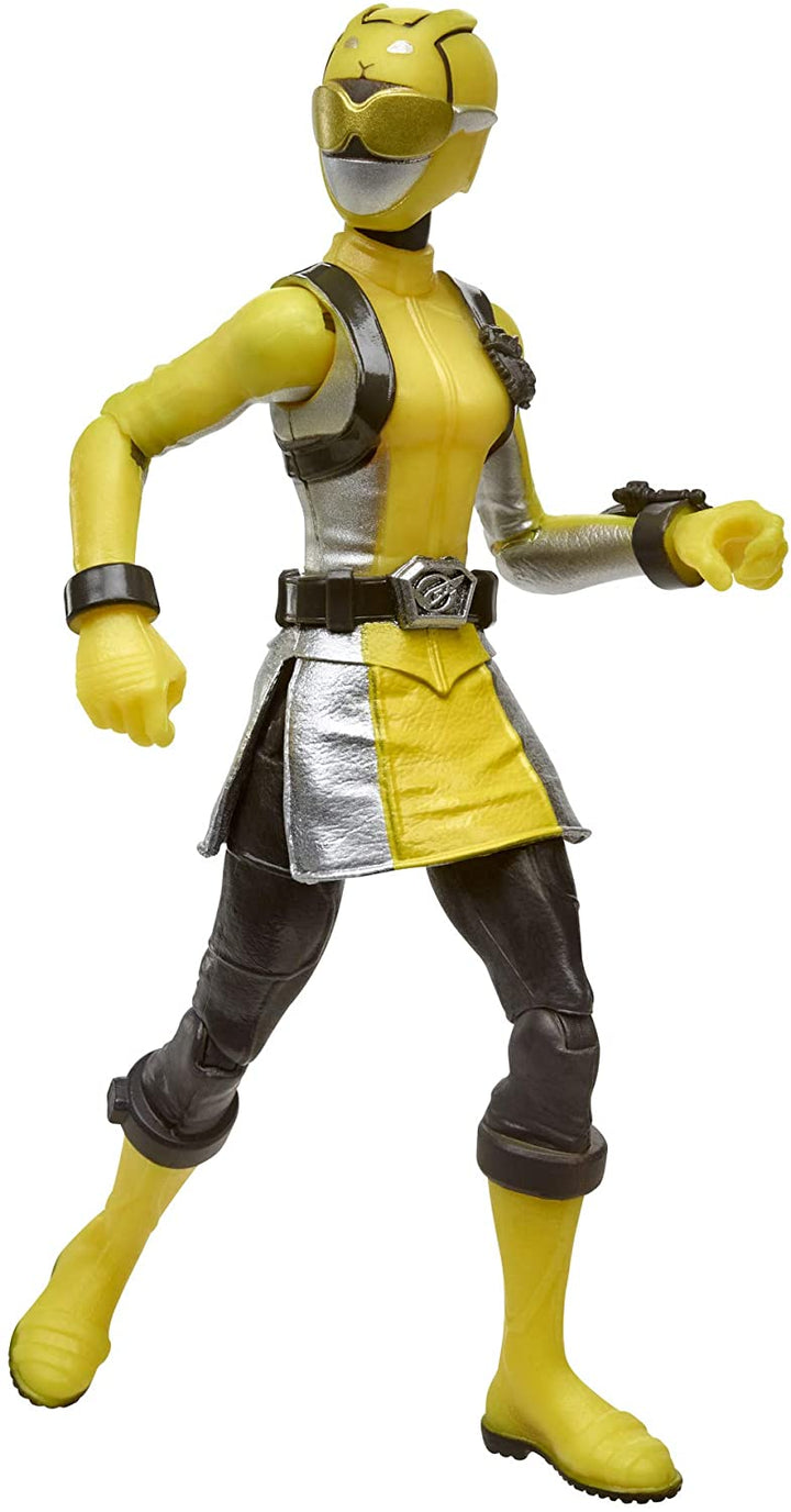 Power Rangers Beast Morphers Yellow Ranger und Morphin Jax Beast Bot, 15 cm große Actionfiguren, 2er-Pack Spielzeuge, inspiriert von der TV-Sendung