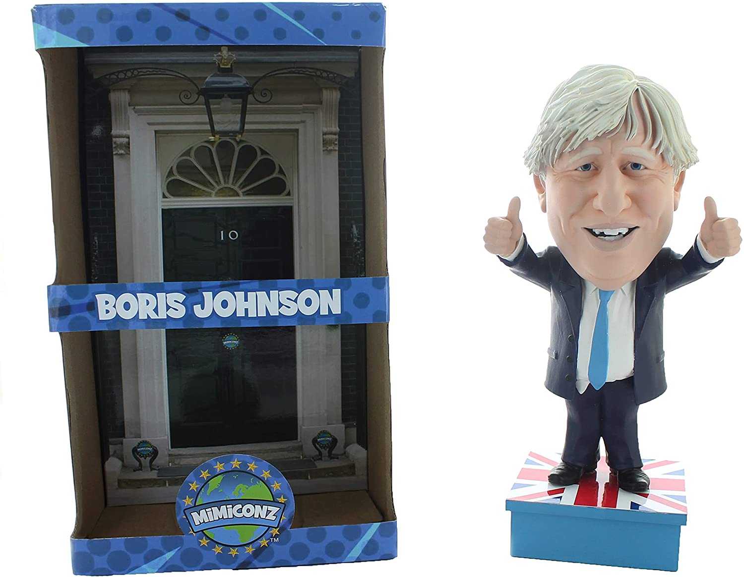 Mimiconz World Leaders - Boris Johnson 20cm Hand-Painted PVC Figurine 6