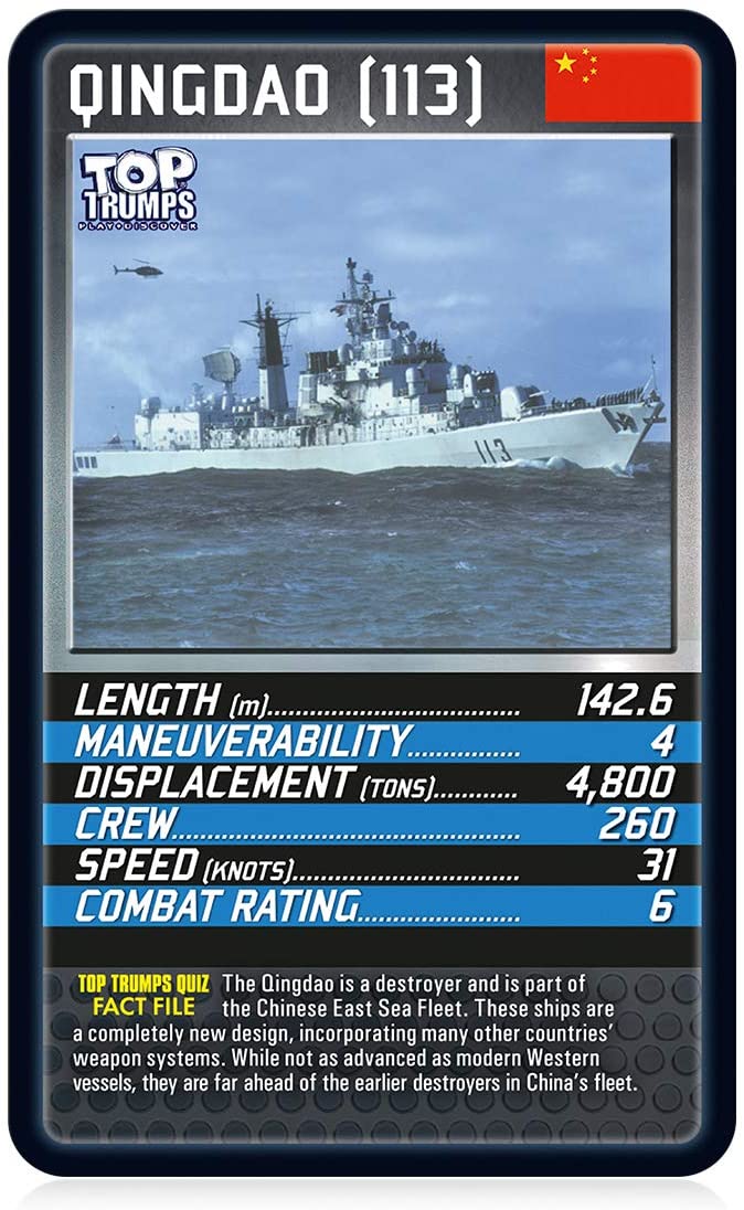 Battleships Top Trumps Kartenspiel