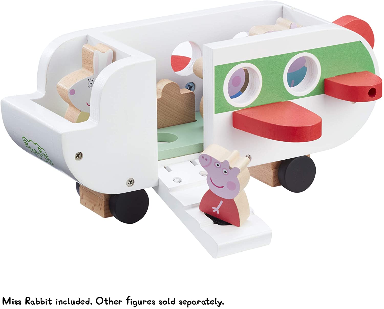 Peppa Pig 07211 Wooden Aeroplane - Push Along Vehicle for Toddlers 6