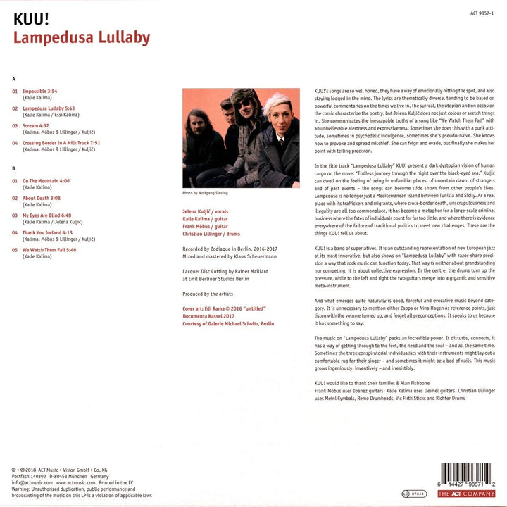 Kuu - Lampedusa Lullaby [Vinyl]