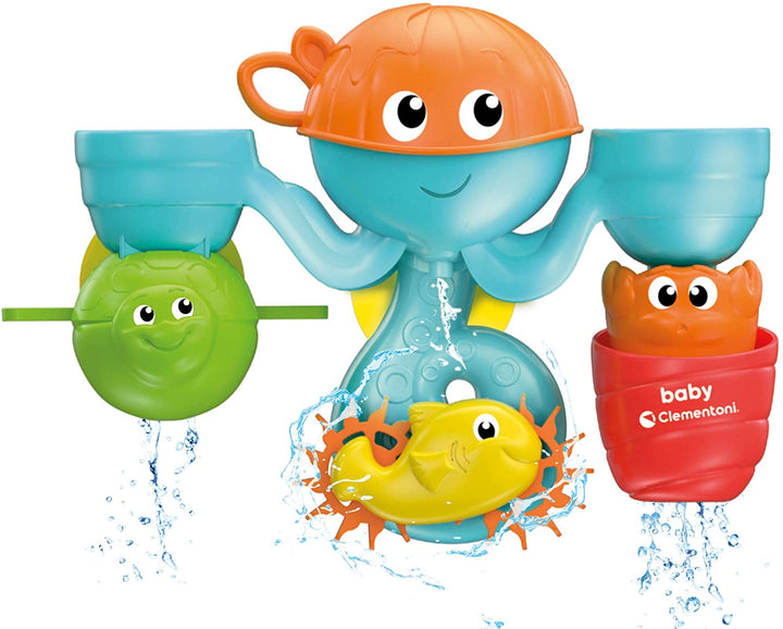 Clementoni 17458 Animales Octo Park-Water Friends, Spiel, Dusche, Tierbaby, Neu