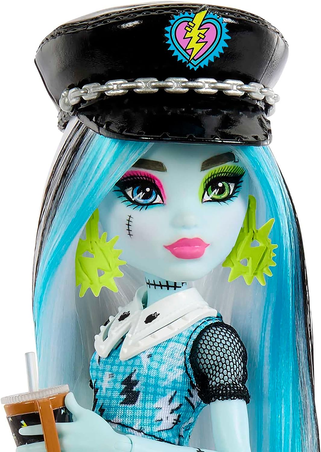 Monster High Puppen- und Modeset, Frankie Stein mit Ankleideschrank und 19+ Su