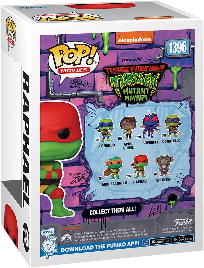 Filme: Teenage Mutant Ninja Turtles (TMNT) Mutant Mayhem – Raphael Funko 72337 Pop! Vinyl Nr. 1396 