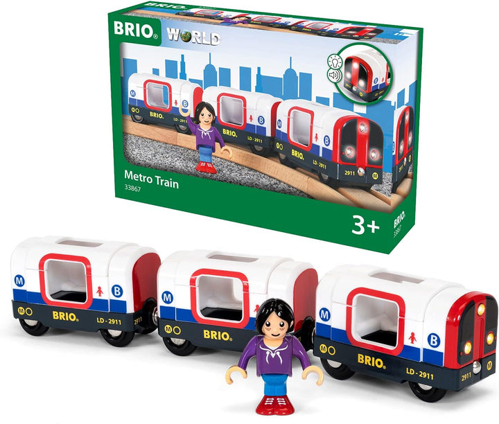 BRIO World Metro Tube Train für Kinder ab 3 Jahren – kompatibel mit allen BRIO Railway Sets und Zubehör