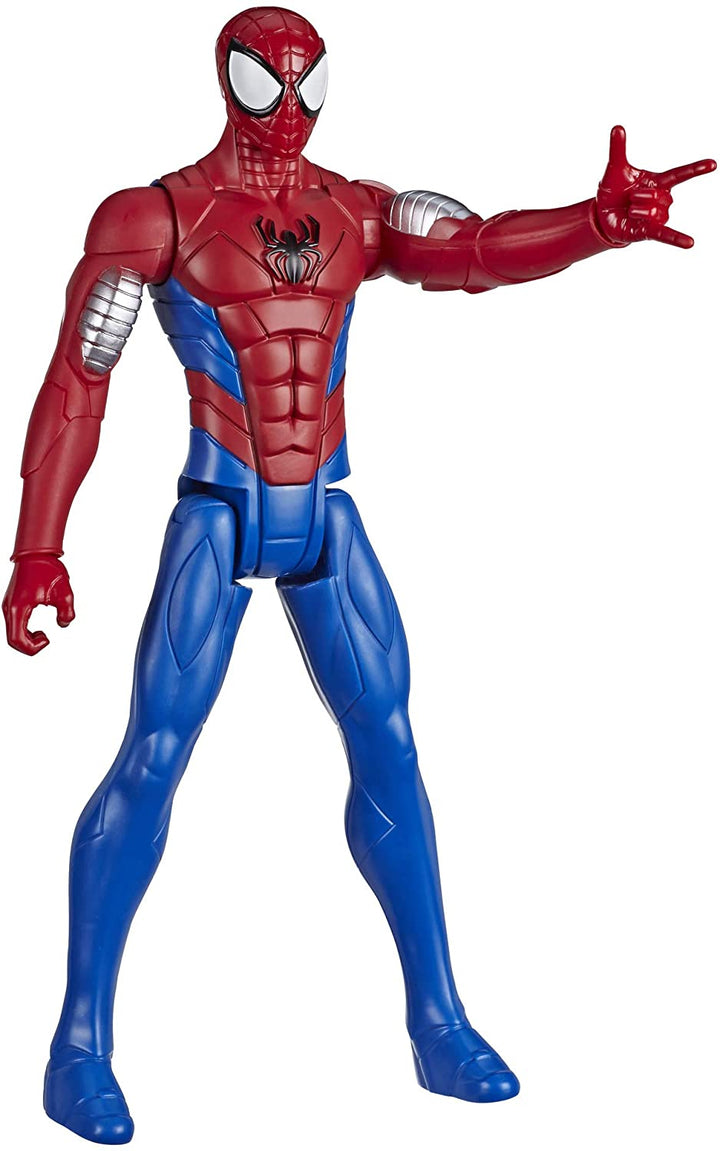 Marvel Spider-Man, Titan Hero Series Villains Armoured Spider-Man 30 cm, Scale Super Hero Action Figure Toy