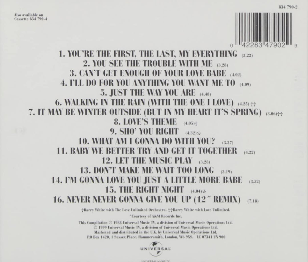 Die Sammlung – Barry White [Audio-CD]
