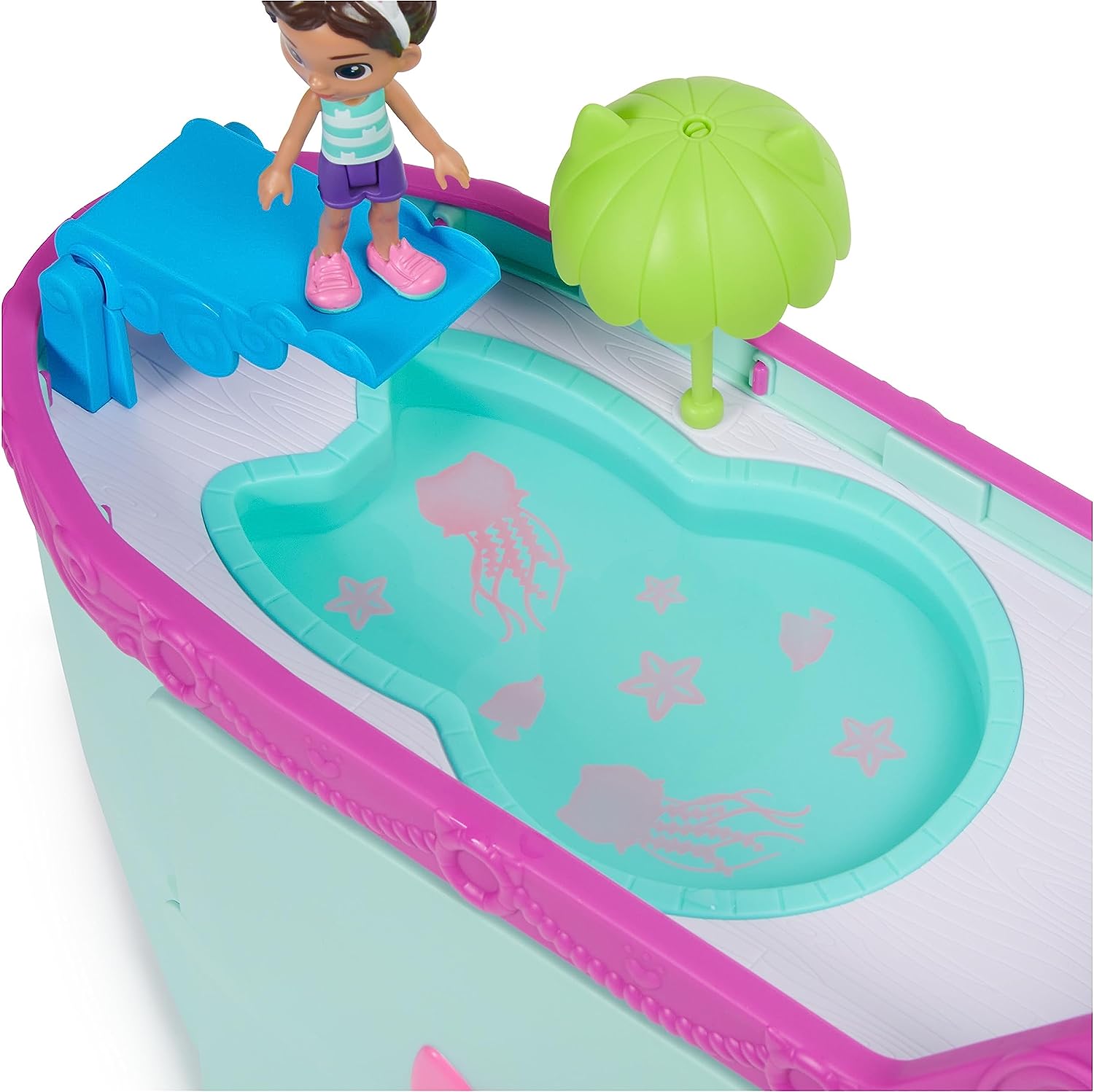 Gabby's Dollhouse Cat Friend Ship - 18-Piece Cruise Playset with Gabby & MerCat Figures, Ages 3+ 6