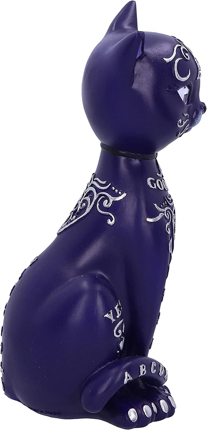 Lila Mystic Kitty 26 cm große Ouija-Katzenfigur