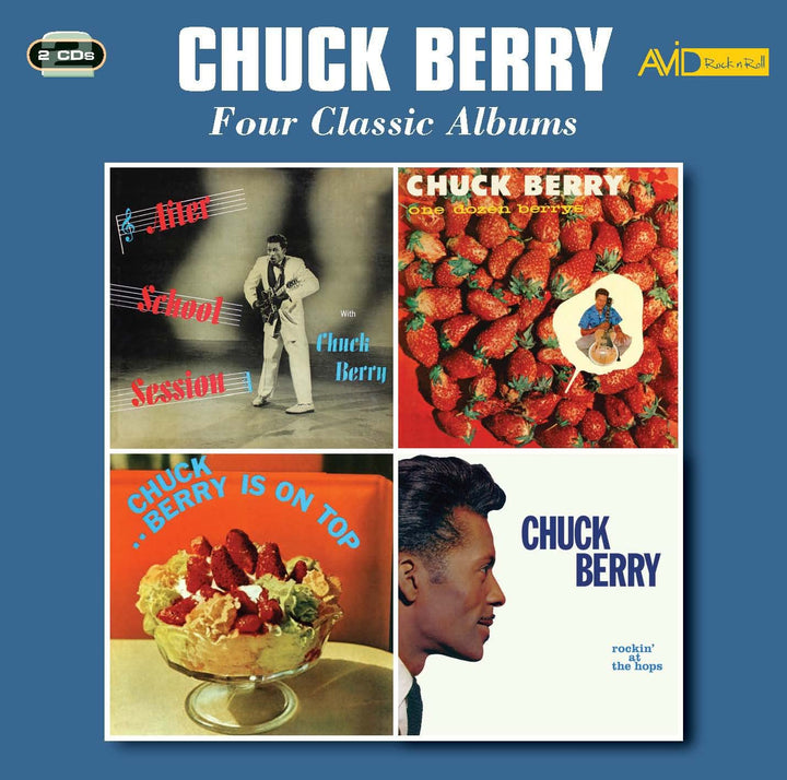 Vier klassische Alben (After School Session / One Dozen Berrys / Chuck Berry Is On Top / Rockin' At The Hops) – Chuck Berry [Audio-CD]
