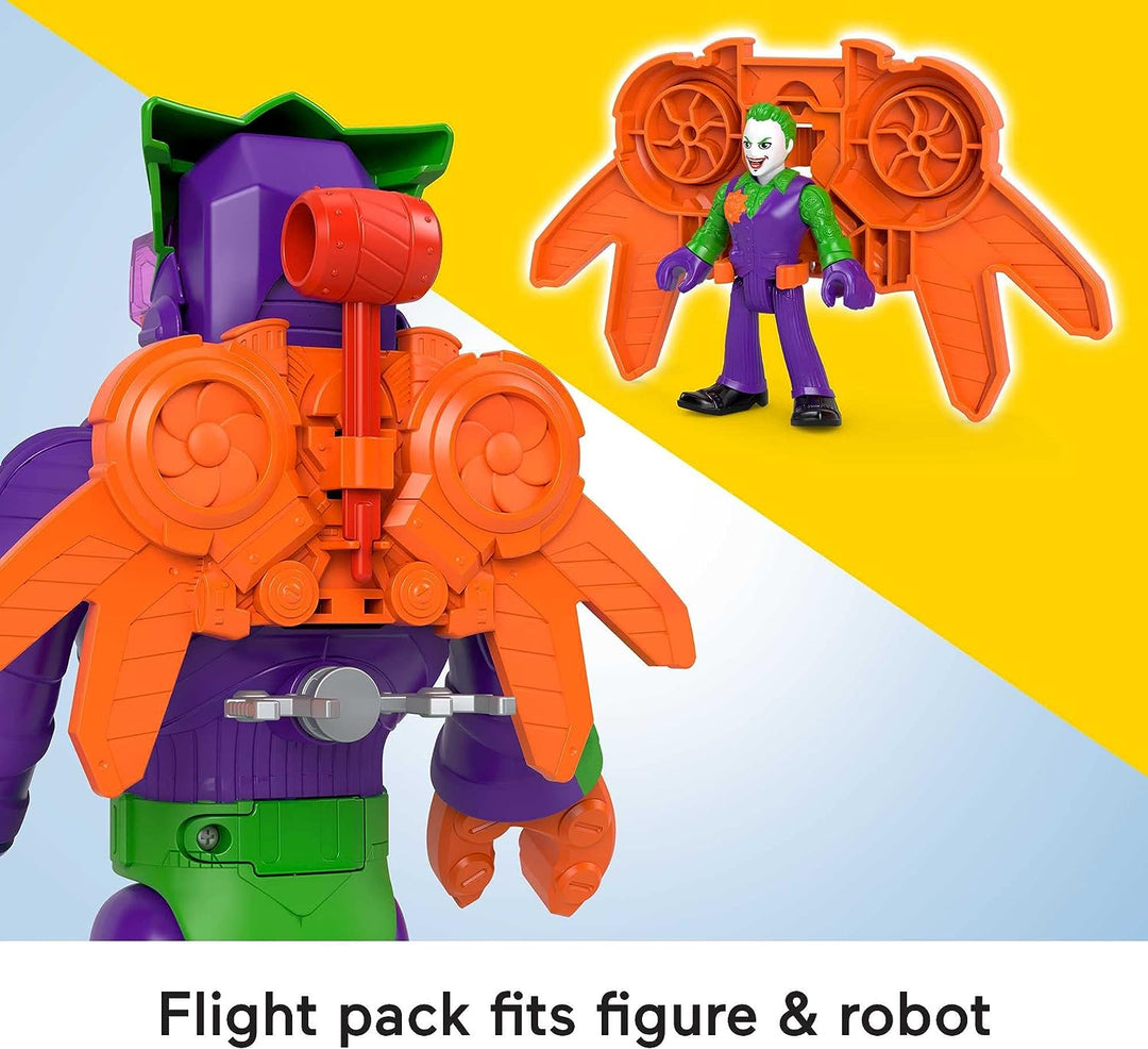 Imaginext DC Super Friends Batman Toys, 12-Zoll-LaffBot-Roboterspielzeug mit Lichtern