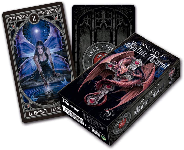 Fournier Anne Stokes Tarotkarten 12 cm Schwarz