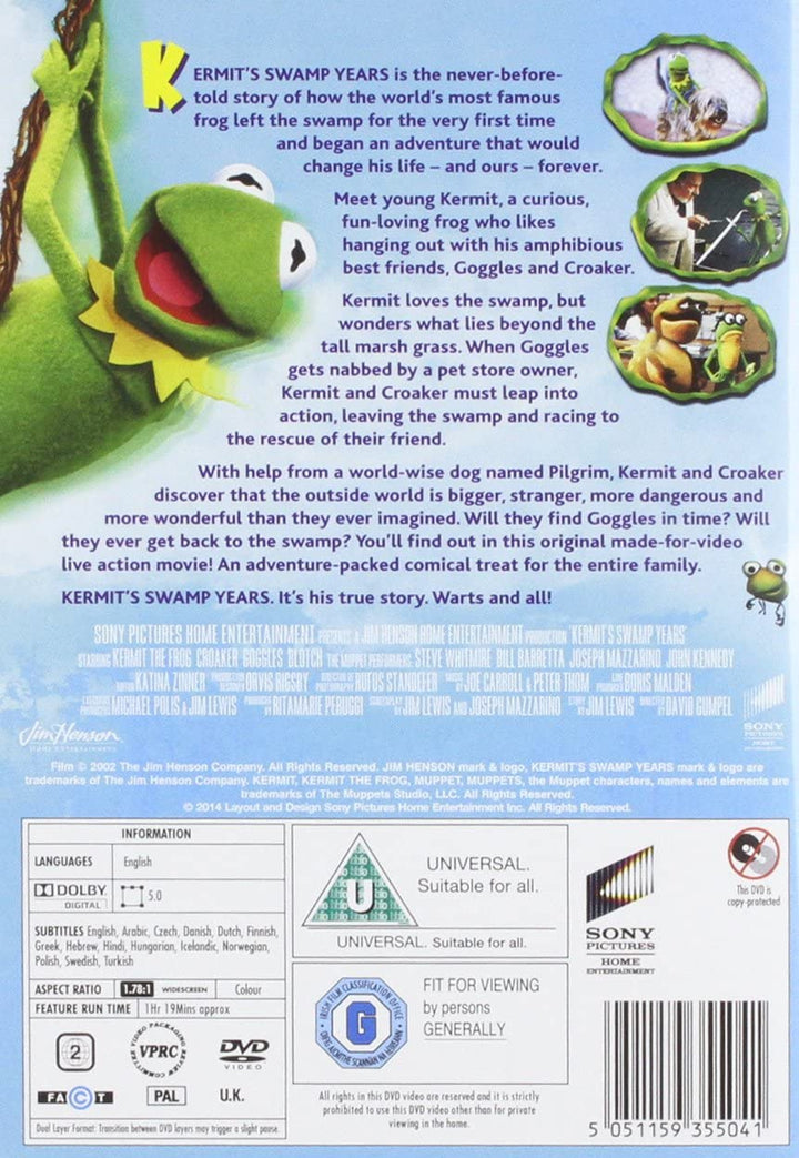 Kermits Sumpfjahre – Familie/Abenteuer [DVD]