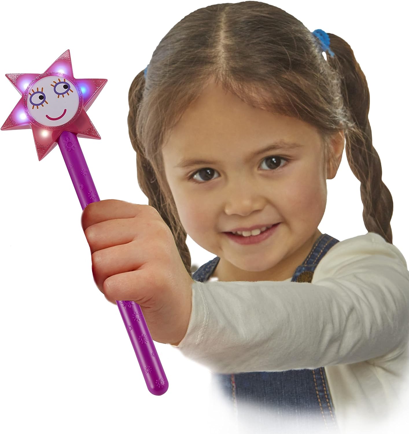 Ben & Holly Sparkle & Spell Wand - Interactive Light-Up Wand with Sounds & 3 Play Modes for Ages 3+ 5