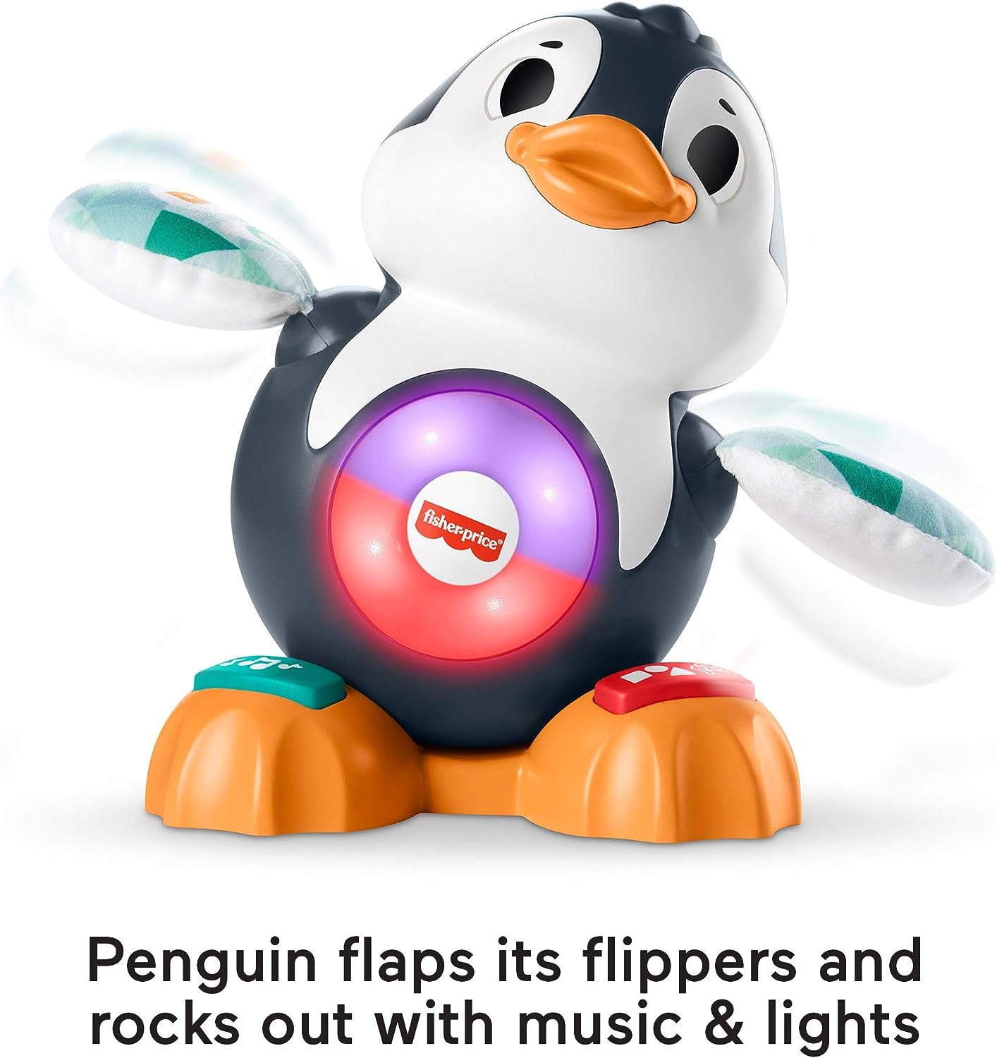 Fisher-Price Linkimals Cool Beats Penguin Musical Toy - Educational Light-Up Penguin for Toddlers 6M+ 6