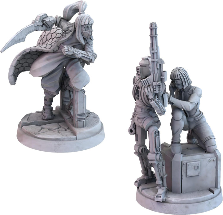 Tamashii: Chronicle of Ascend Edgerunners Miniatures - Exquisite Fantasy Figures for Tabletop Gaming, Sci-Fi Strategy Game