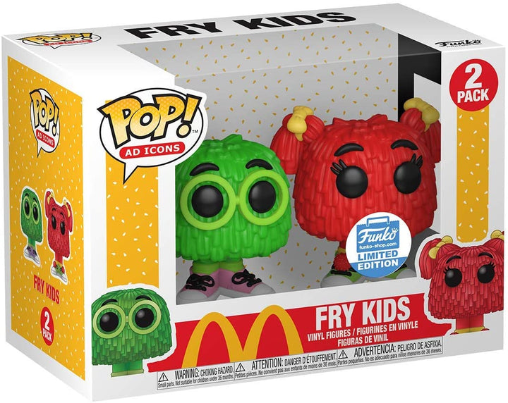 Werbesymbole – Mcdonalds Fry Kids [Grün &amp; Rot] 2er-Pack, exklusiver Funko 47762 Pop! Vinyl