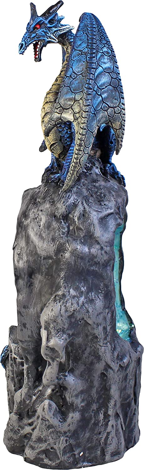 Nemesis Now Frostwing's Gateway - Blue Dragon Resin Statue 4