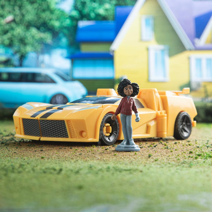 TRANSFORMERS Toys EarthSpark Spin Changer Bumblebee 20 cm große Actionfigur mit Mo