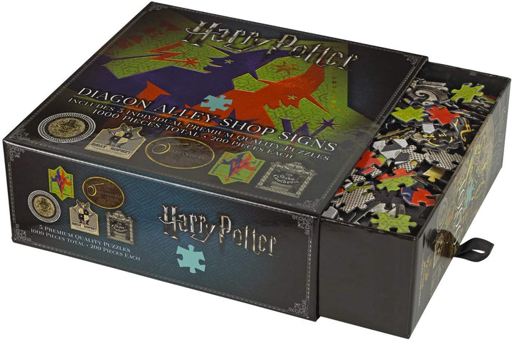 The Noble Collection 5x Wegisweg winkelborden Legpuzzels van 200 stuks