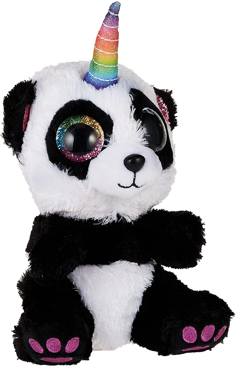 Ty UK Ltd 2005072 Paris Panda W/Horn – Beanie Boos Stofftier, mehrfarbig