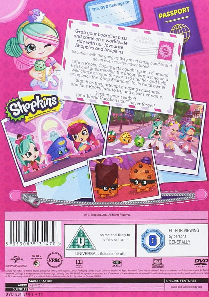 Shopkins – World Vacation (enthält exklusive Shopkin-Figur) – Animation [DVD]