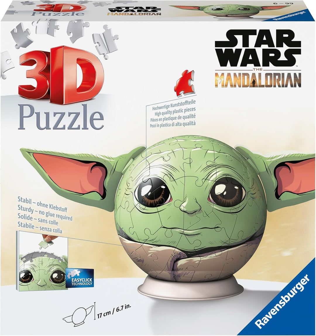 Ravensburger 11556 Star Wars Stitch Mandalorian Grogu (with Ears) 3D Jigsaw Puzzle