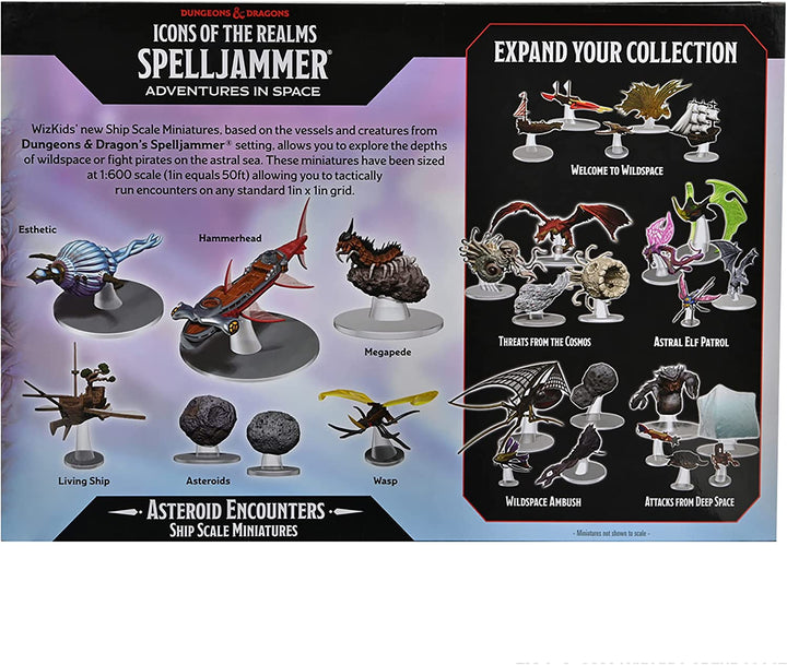 Asteroid Encounters – Schiffsmaßstab: D&amp;D Icons of the Realms Miniaturen