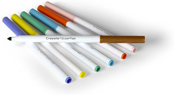 Crayola Super Tips waschbare Marker (100 Stück, mehrfarbig)