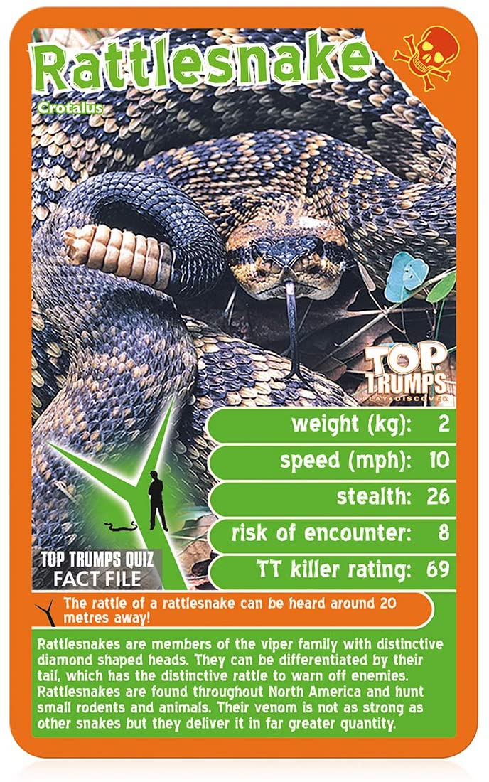 Deadliest Predators Top Trumps Kartenspiel
