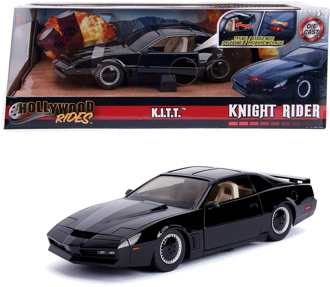 Jada Toys 253255000 KITT Coche Fantastico Metall 1:24 mit Modell Knight Rider-1982