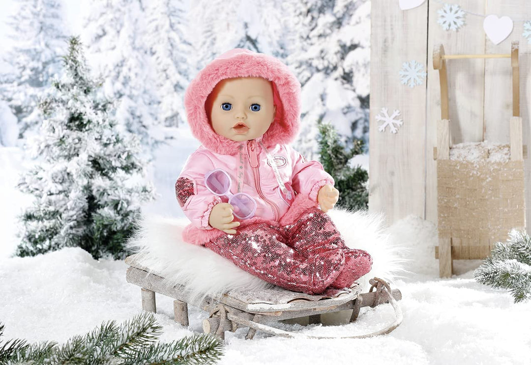 Baby Annabell Deluxe Winterset 43 cm – trendiges und warmes Outfit – einfach für die Kleinen