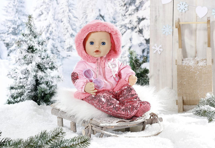 Baby Annabell Deluxe Winterset 43 cm – trendiges und warmes Outfit – einfach für die Kleinen