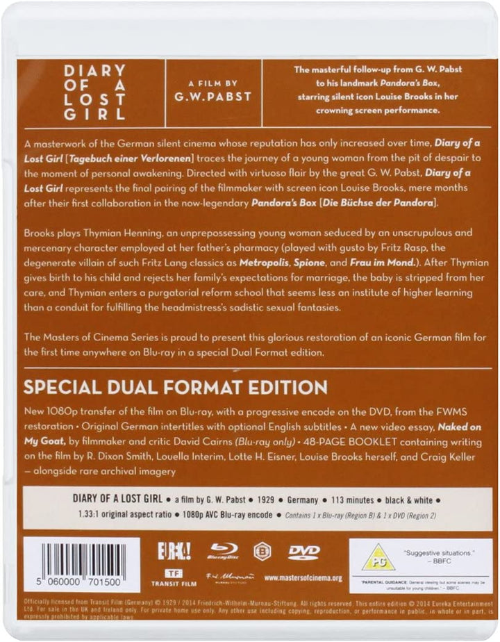Tagebuch eines verlorenen Mädchens [Masters of Cinema] Doppelformat – [Blu-Ray]