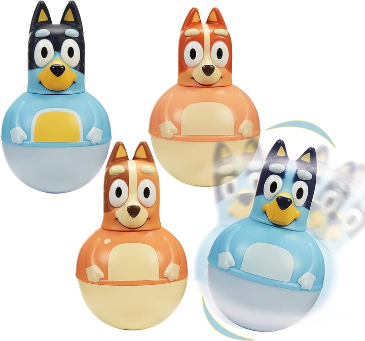 Charakteroptionen 07717 Viererpack, Weebles Wobble, Vorschulfiguren, Bluey Toys
