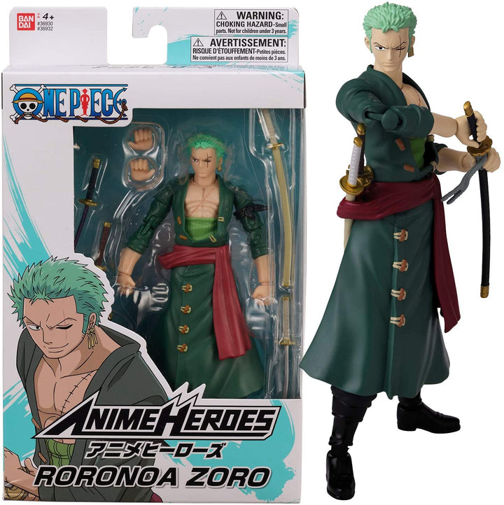 Anime Heroes – One Piece – Roronoa Zoro Actionfigur 36932,verschiedene