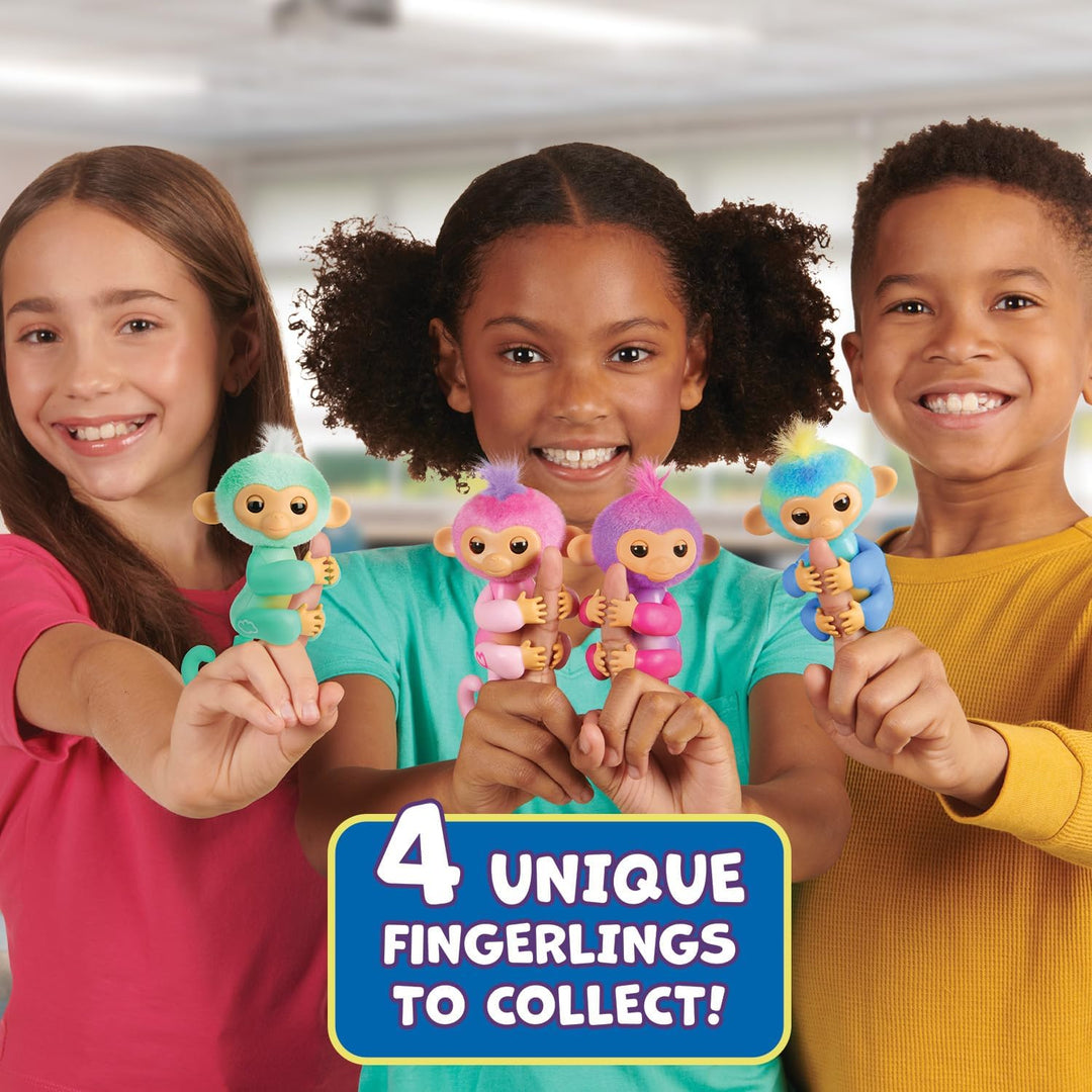 Fingerlings 3111 Interaktive Baby-Affenharmonie, über 70 Geräusche und Reaktionen, Herz